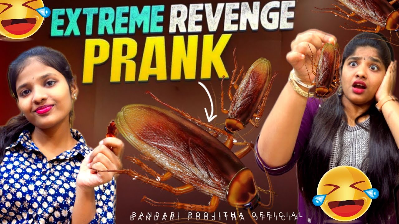 మా Akka పైన Cockroach Prank చేశాను 😂 | Funny Prank Video | Bandari Poojitha Official 