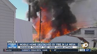 A neighbor thought they were under attack after mobile home fire broke
out. ◂ san diego's news source - 10news, kgtv, delivers the latest
breaking news, we...