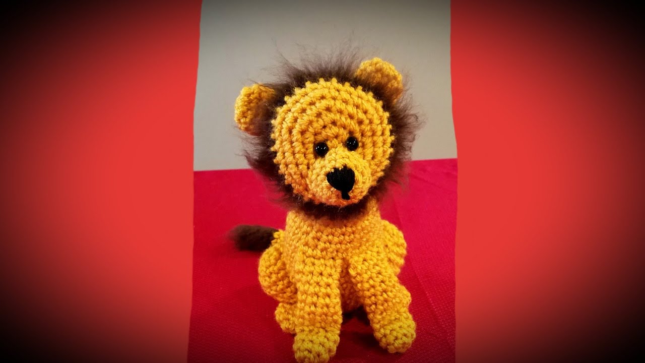 How to crochet a Lion. PART FIVE. 5/5. Learn to crochet. YouTube