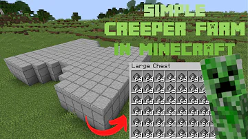 Minecraft Tutorial: NEW 1.16+ EASY CREEPER GUNPOWDER FARM!