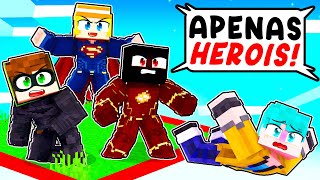 PRESOS em uma CHUNK como SUPER HEROIS no Minecraft