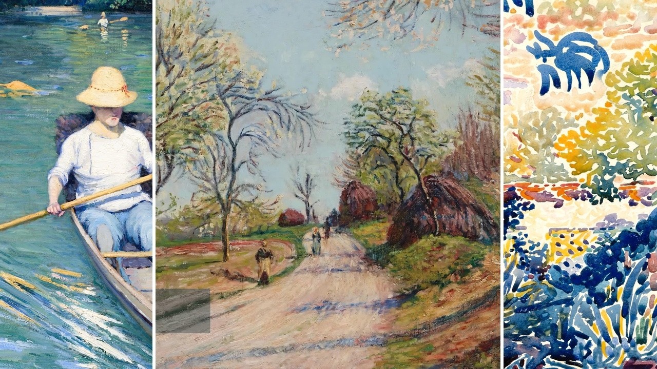 Impressionist Art TV — Silent Art Gallery · July 5 Night | Sisley · The Road To Veneux & others