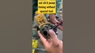 cat c6.6 pump timing without spacial tool #short