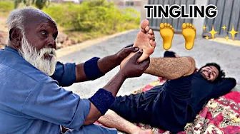 ASMR FEET & LEG CARE MASSAGE MALE FOR TINGLES & PAIN RELIEF | FOOT REFLEXOLOGY ASMR | LEG MASSAGE