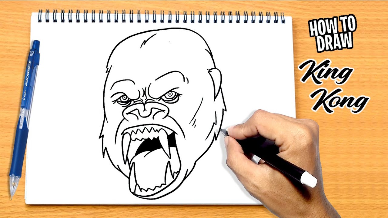 How To Draw King Kong Youtube