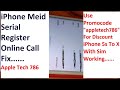 Iphone meid serial register online meid call fix apple tech 786