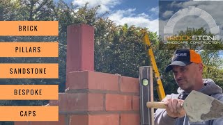 Brick Pillars & Sandstone Caps