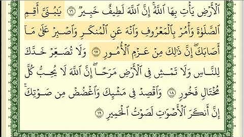 ايمن سويد سورة لقمان كاملة مكتوبة