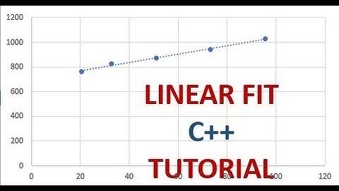 Linear Fit using C++ Program (Tutorial)