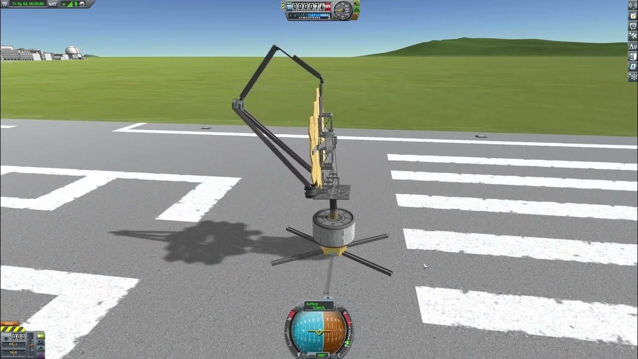 KSP James b robotics test on pad Stock Kerbal Space Program