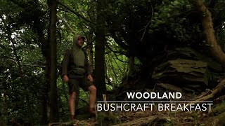 Solo Forest Bushcraft Breakfast - Cooking In The Wild Outdoors