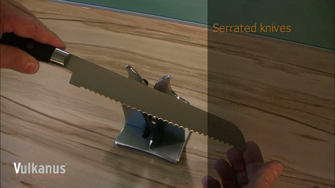 How to sharpen a serrated knife?∣Vulkanus generation 1∣ Knife Sharpner ∣ Simply sharp YouTube
