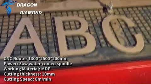 Dragon diamond Woodworking CNC Router 1325B with Vacuum Table MDF &PVC Board Cutting