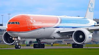 4K | 50 MINUTES of WINDY Planespotting at Amsterdam Airport Schiphol [EHAM/AMS]