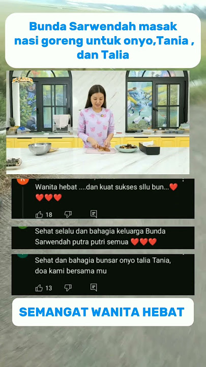 Bunda Sarwendah masak nasi goreng buat Onyo Tania dan Talia#sarwendah #rubenonsu