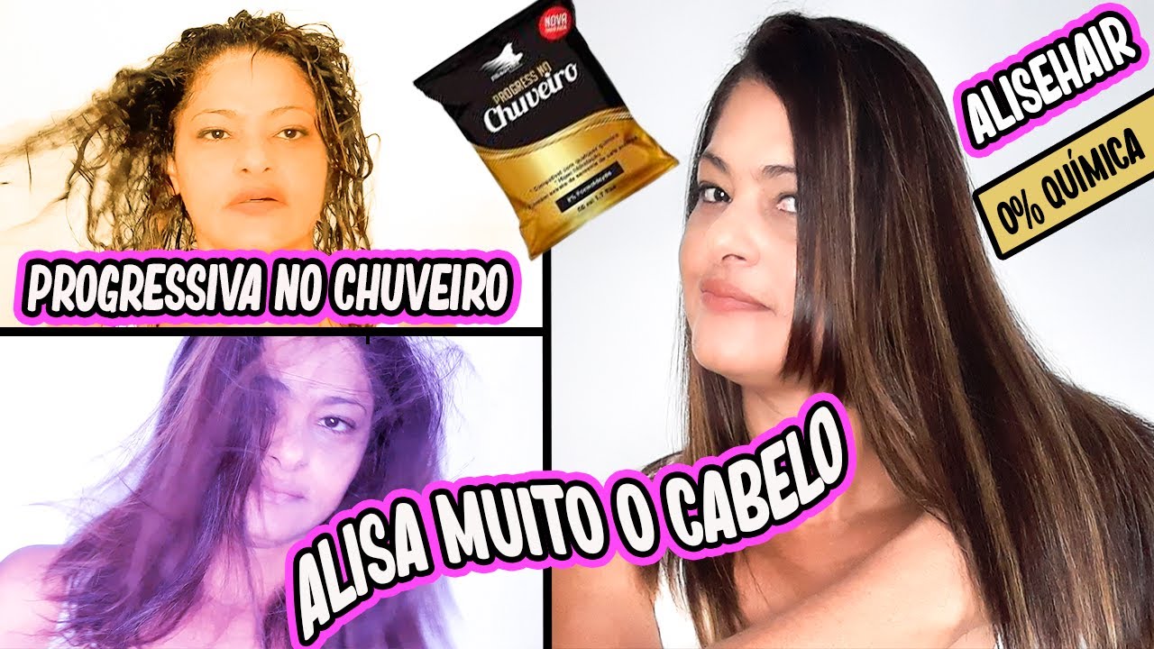 Progressiva no chuveiro AliseHair tira todo o volume do cabelo em 15 minutos – 0%sem química