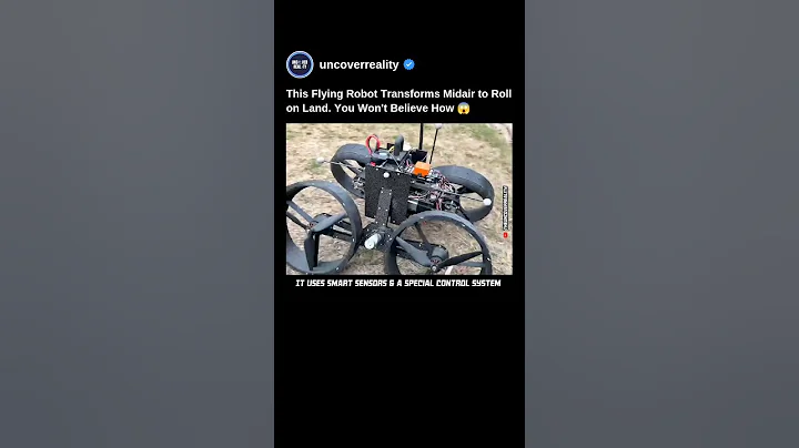 This Flying Robot (Drone) Transforms Midair to Roll On Land. You Won't Believe How 😱 #robot #shorts