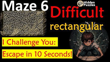 Difficult rectangular mazes Maze 6