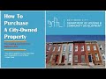 How to Purchase a City-Owned Property