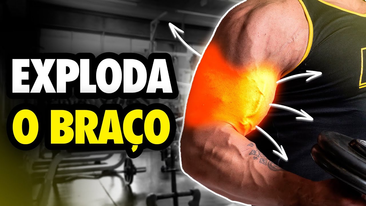Passo a passo para deixar o braço GRANDE com a academia (treino ...