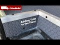 Floor Trim added to the Sprinter Moto Van Build