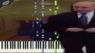 Vignette de la vidéo "Song For Denise (Wide Putin Meme) | Synthesia piano tutorial"