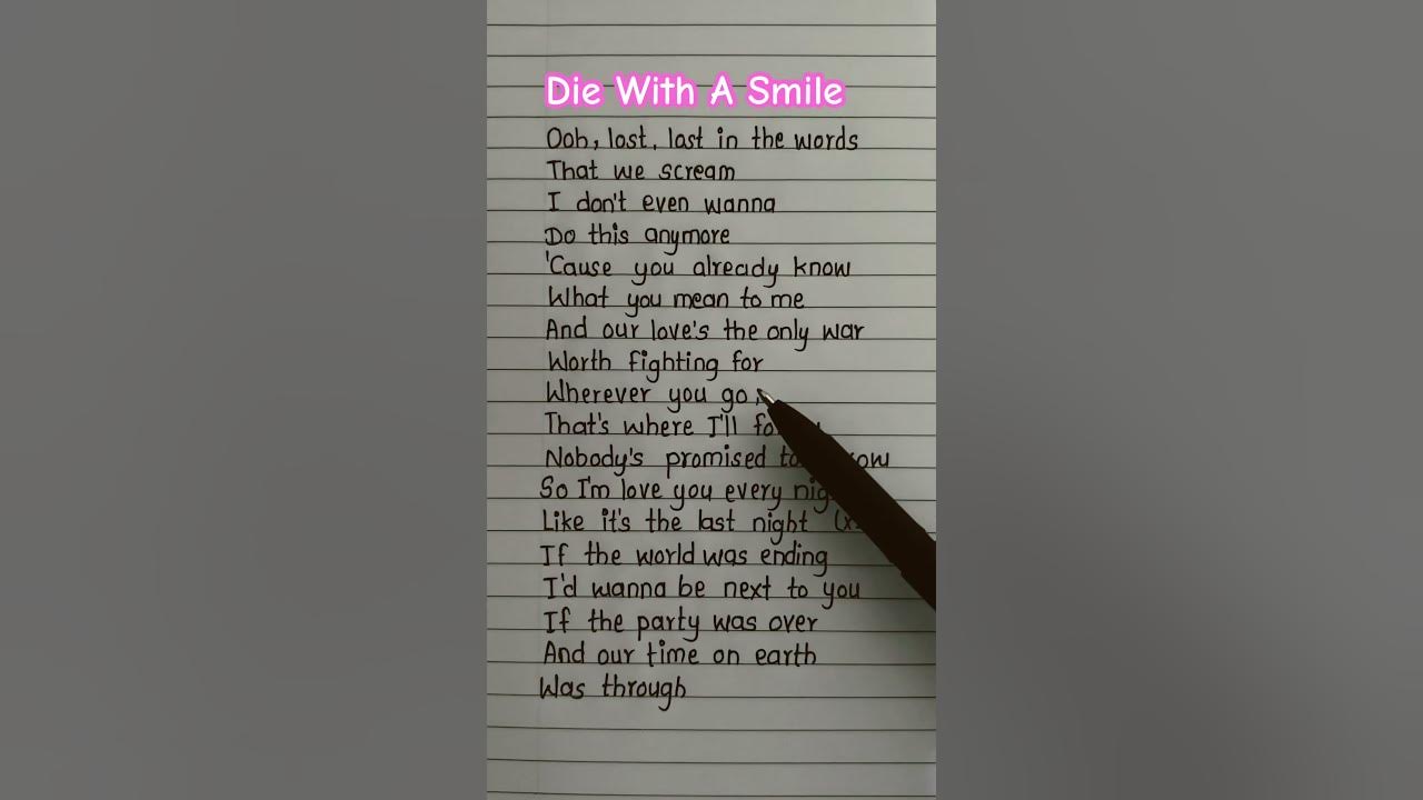 Lady Gaga and Bruno Mars ~ Die With A smile #diewithasmile #ladygaga #brunomars #lyrics #song #short