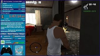 GTA San Andreas LS & Badlands One HP OHKO Speedrun - Hugo_One Twitch Stream - 5/13/2019