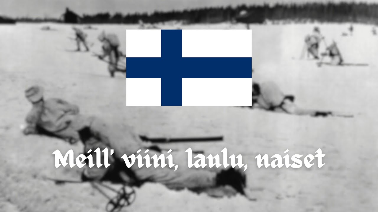 Finnish Patriotic song: Meill' viini, laulu, naiset (With lyrics) - YouTube