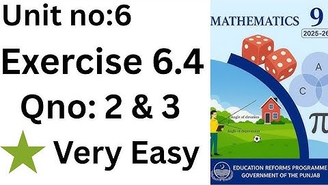 Class 9 maths chapter 6 ex 6.4 | Class 9 maths chapter 6.4 English medium| exercise 6.4 Q no 2,3