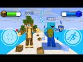 JJ Grass Wood Elemental and Mikey Water Ice Element Challenge - Maizen Minecraft Animation
