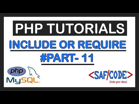 PHP Tutorials - Include and Require Functions in PHP Part-11