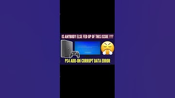 YES THERE IS A WORK AROUND !!! | PS4 Corrupt add-on game data error