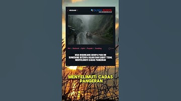 Usai Diguncang Gempa Sumedang Diterpa Hujan dan Kabut Tebal Menyelimuti Cadas Pangeran #shorts