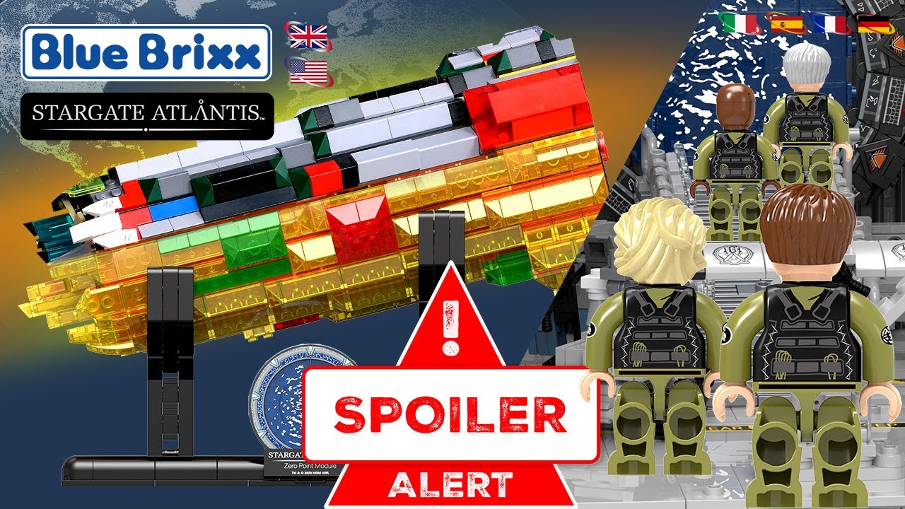 Set De Construcción BlueBrixx Pro – Crucero Stargate Wraith, 1037 Piezas, Compatible Con Otros Bloques