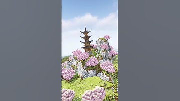 minecraft japanese pagoda timelapse build #minecraft