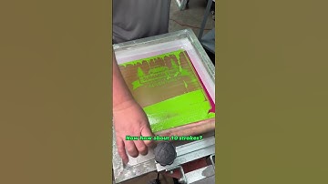 Testing Different Stroke Quantities on a Screen Printed T-Shirt. #screenprinting #tshirt