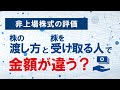 非上場株式の評価額は株の渡し方と受け取る人で金額が違う？【自社株評価　相続税評価】