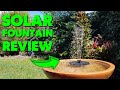 Bird bath solar fountain water feature  review