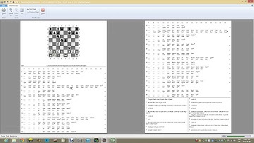 ChessBase 12 Print Repertoire Tables