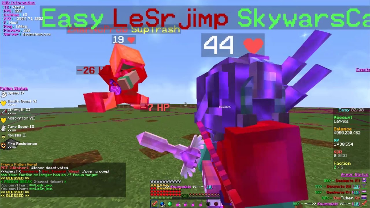 Decimate Montage #1  -CosmicPvP test server