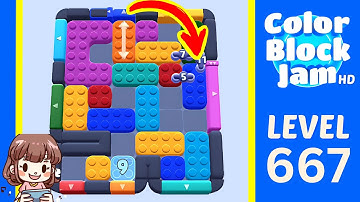 Color Block Jam Level 667 Solution Walkthrough