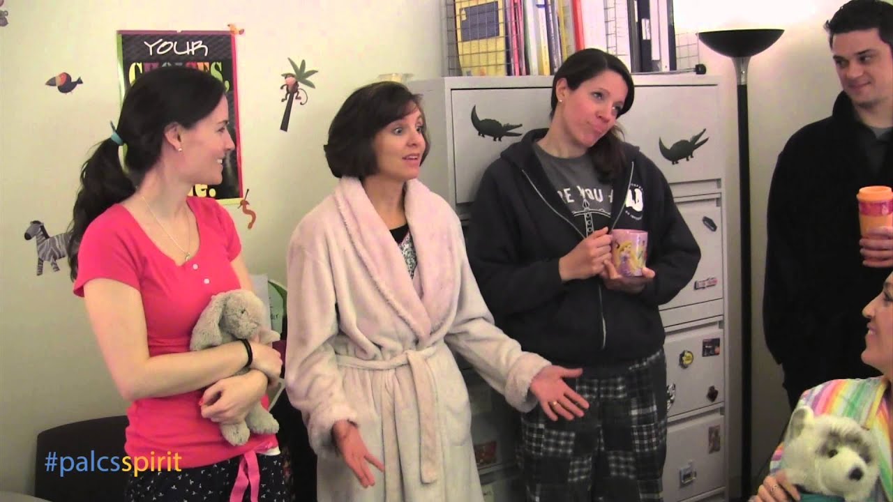 Spirit Week 2014 Monday Pajama Day - YouTube