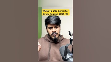 WBSCTE: Semester Exam Routine 2025-26 | Wbscte | Youth Hub Education