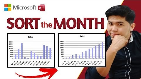 How to SORT the Month of Microsoft Access Chart.