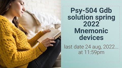 #psy504 GDB solution 2022 #vu notes #last date 24th august, 2022