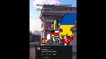 Most Liked Comment Changes Europe (Part 3) #mapping #geography #geographymap #mapper #map
