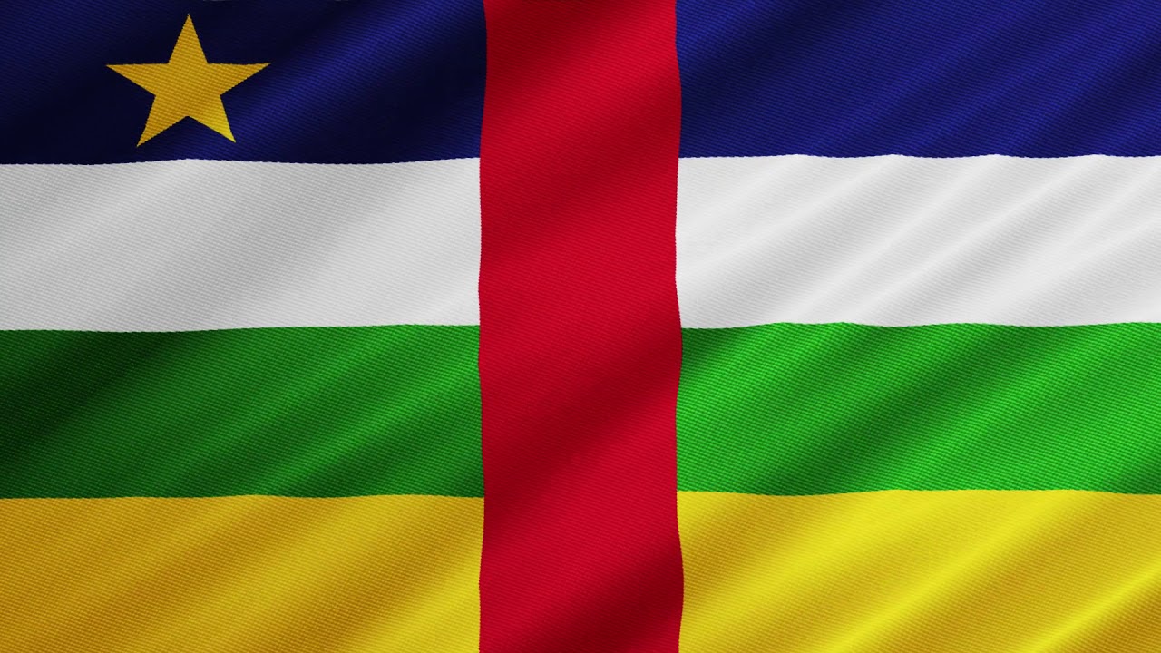 Flag Of Central African Republic Waving Free Use Youtube