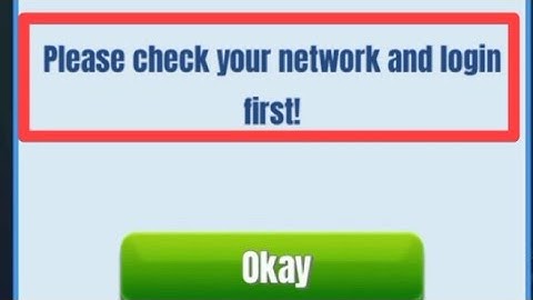 How to fix Please check your network and login first problem solve in Ludo Comfun