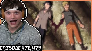 IT'S A DRAW || Naruto VS Sasuke CONCLUSION! || Naruto Shippuden REACTION: Episode 478, 479